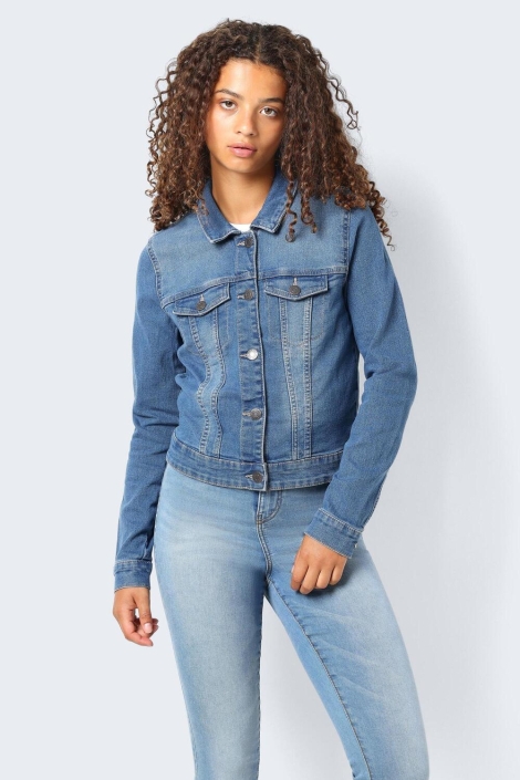 Noisy may nmdebra l/s blue denim jacket noos